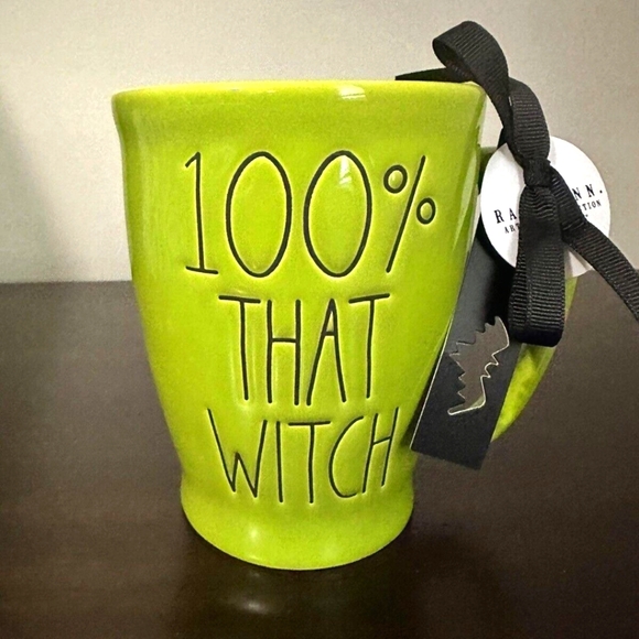 Rae Dunn Halloween Mug 100% That Witch Holiday Theme Green New Release - Picture 2 of 3